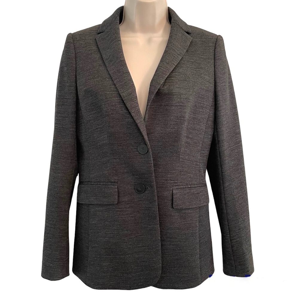 Ann Taylor Stretch Wool Melange Knit Jacket 4P